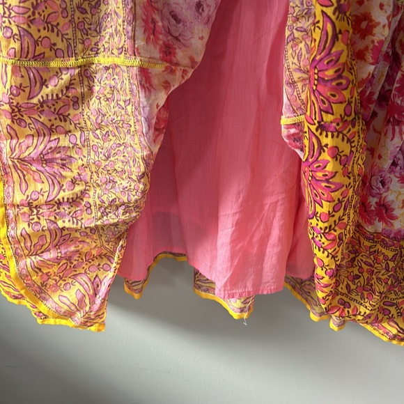 NWT Sundance Ingrid Effortless Dress size PXL Yellow Pink Boho - Picture 5 of 9